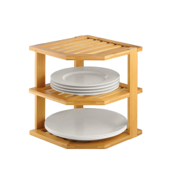 Bamboo Corner Shelf (Bamboo)