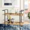 Emily Metal Bar Cart (Wood)