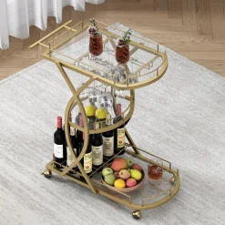 Blair Metal Cart (Gold)