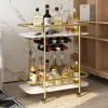 Juju Metal Bar Cart (Gold)