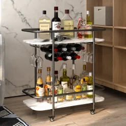 Juju Metal Bar Cart (Black)