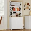 Ali Farmhouse Kitchen Pantry (White)