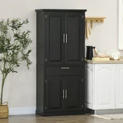72'' Kitchen Pantry (Black)
