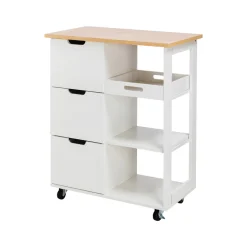 Omarion Kitchen Cart (White)