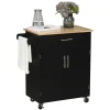 Arianna Kitchen Cart (Black)