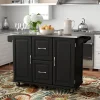 Metal Kitchen Island (Black)