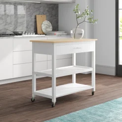 Akesha Kitchen Island (White)